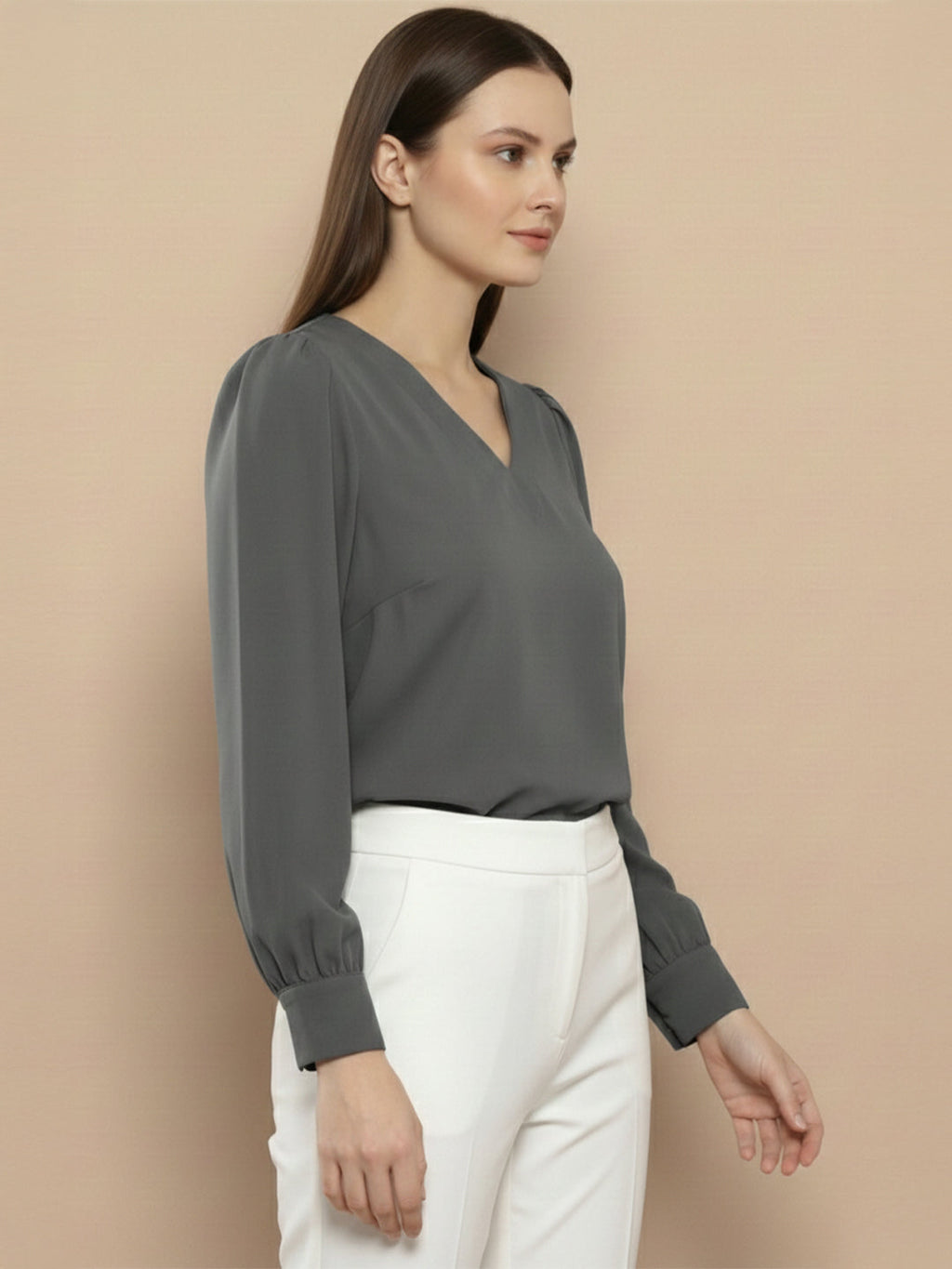 KISHRO Women Denim Solid Regular Fit Top - Yellow
