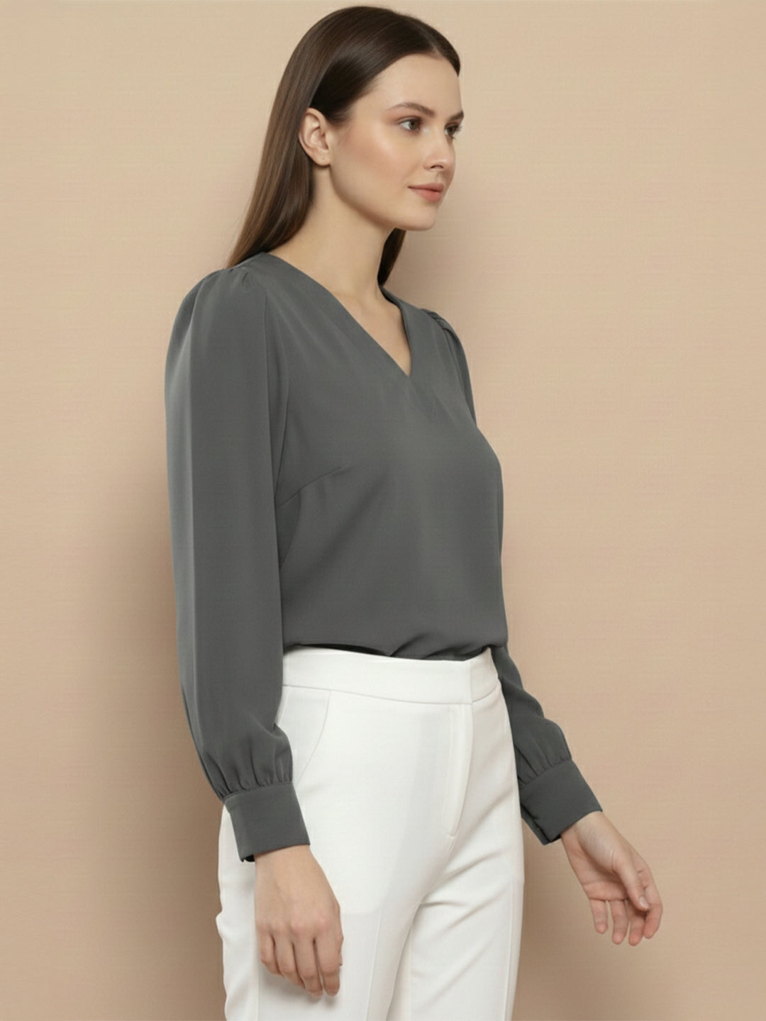 KISHRO Women Denim Solid Regular Fit Top - Yellow