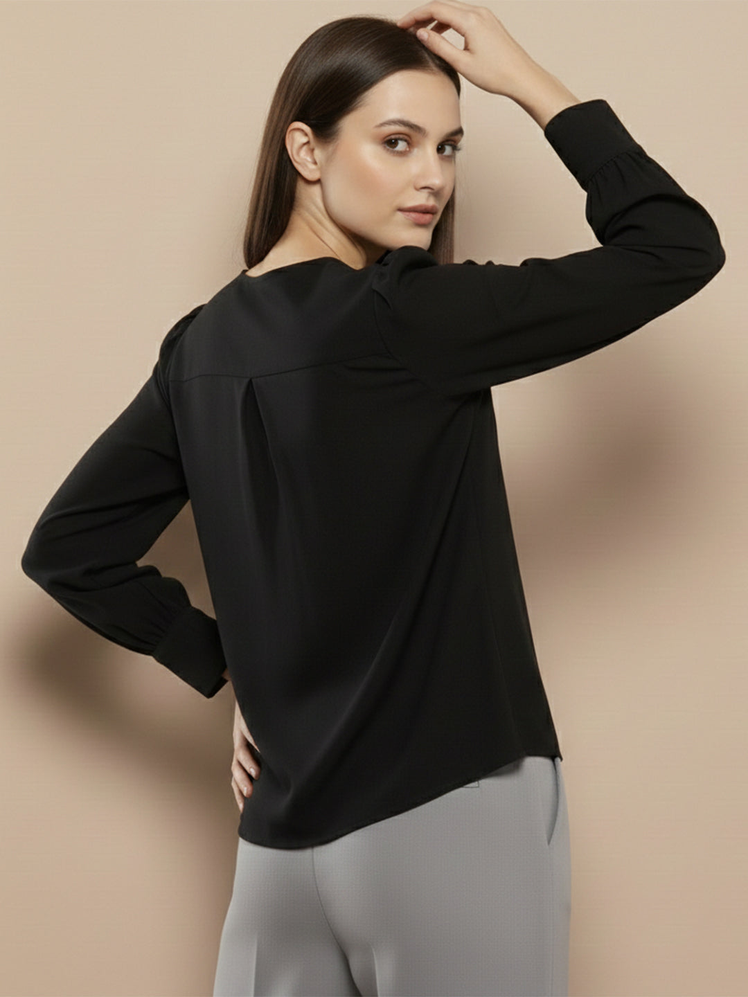 KISHRO Women Denim Solid Regular Fit Top - Yellow