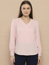 KISHRO Women Denim Solid Regular Fit Top - Yellow