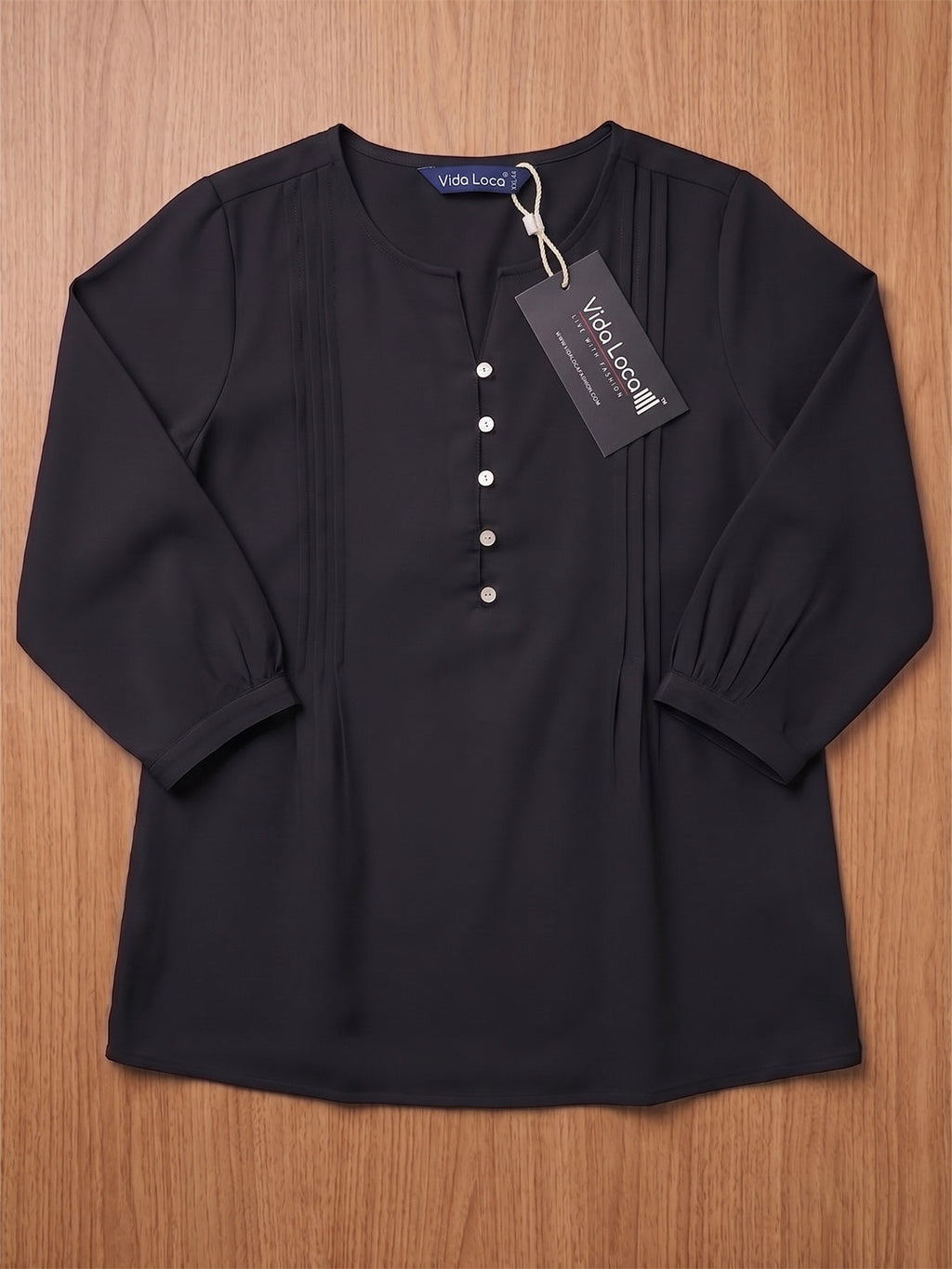 KISHRO Women Viscose Solid Regular Fit Top - Black