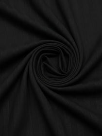KISHRO Men Cotton Striped Relaxed Fit Short Kurta - Black