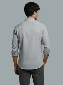 KISHRO Men Cotton Solid Regular Fit Spread Collar Casual Shirt - Black