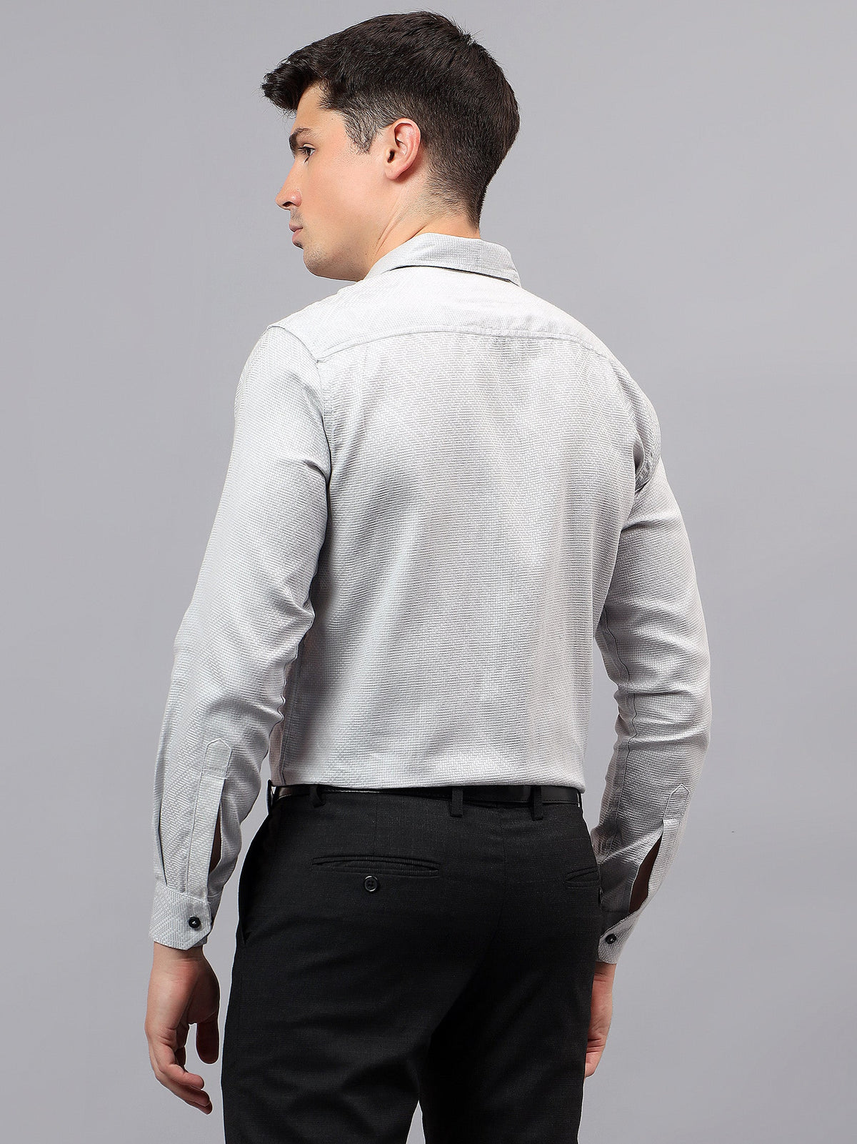KISHRO Men Cotton Solid Regular Fit Casual Shirt - Black