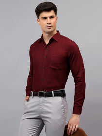KISHRO Men Cotton Solid Regular Fit Casual Shirt - Black