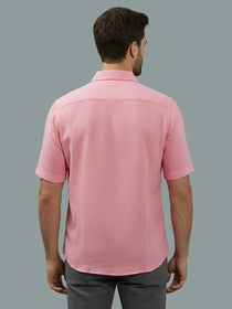 KISHRO Men Cotton Regular Fit Spread Collar Casual Shirt - Yellow