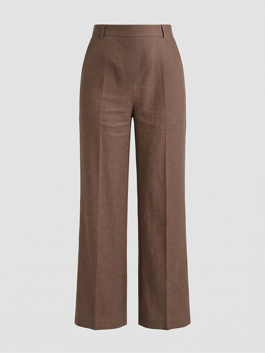 KISHRO Women Rayon Solid Straight Fit Trousers - Gold