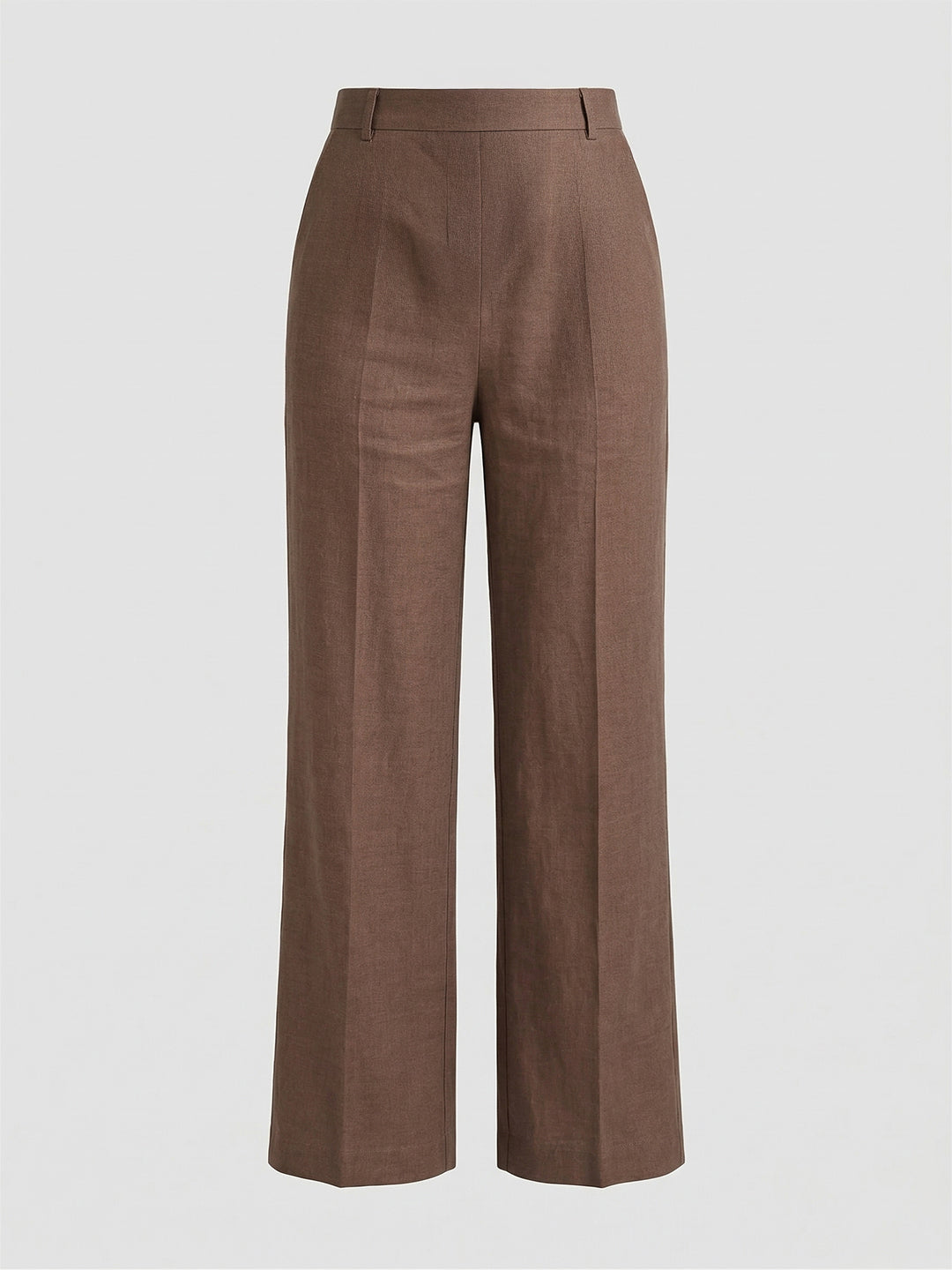KISHRO Women Rayon Solid Straight Fit Trousers - Gold