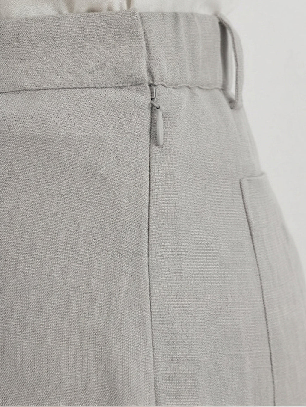 KISHRO Women Rayon Solid Straight Fit Trousers - Grey