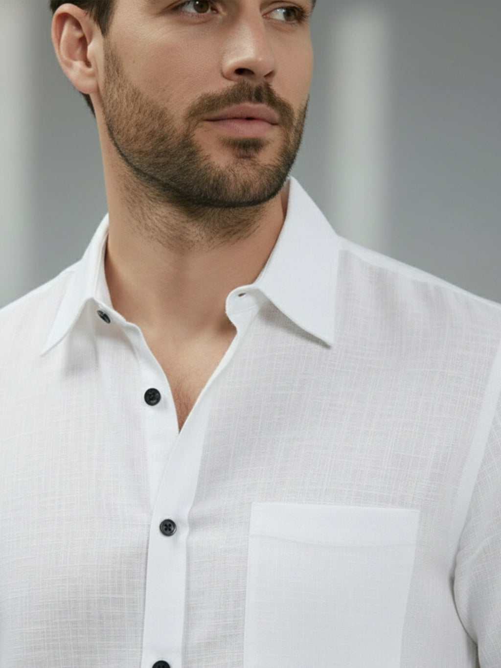 KISHRO Men Cotton Regular Fit Spread Collar Casual Shirt - Yellow
