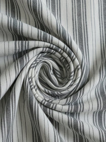 KISHRO Women Denim Striped Regular Fit Shirt - Black